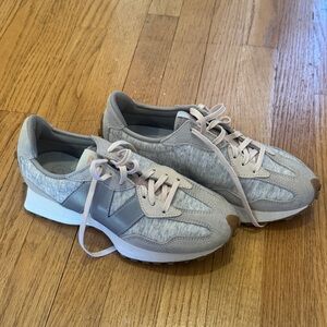 New Balance Gray and White Athletic Shoes
